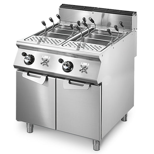 Cuisseur à Pâtes Gaz, 2 Bacs Gn 1/1, Capacité 2X 40 Litres, VS9080CPGS