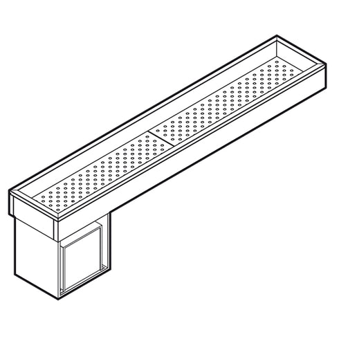Bac Réfrigérée Pour Sashimi 1400 Mm Avec Refroidissement Statique, VSVGR140