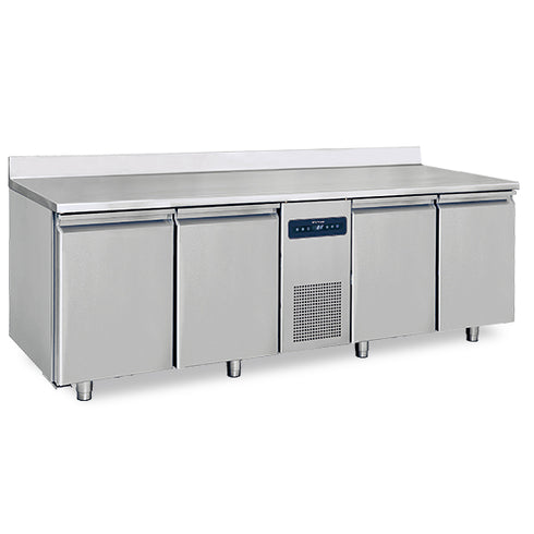 Table Congélateur Avec 4 Portes Gn 1/1 Et Dosseret, -10°/-20°C, VTGB4A/FN