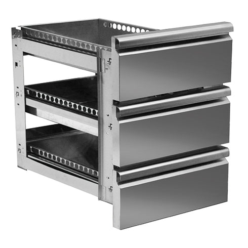 Kit De Tiroirs 3X 1/3 Pour Table à Pizza Avec Profondeur 800 Mm, Z/F3D6040