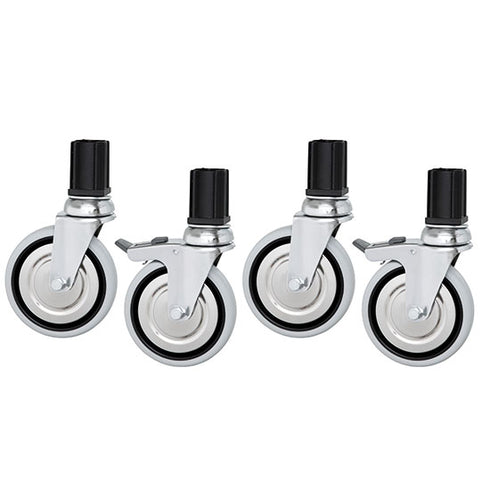 4 Roulettes (2 Avec Frein) Pour Table Armoire Basse Et Plonge Sur Armoire, Z/TMOKRARMC